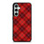 RED TARTAN CROSS PATTERN Samsung Galaxy S23 FE Case Cover
