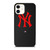 NEW YORK YANKEES STITCHING LEATHER iPhone 11 Pro Case Cover