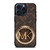 MICHAEL KORS LOGO MK BROWN WALLET iPhone 15 Pro Max Case Cover