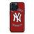 NEW YORK YANKEES BASEBALL LOGO RED iPhone 15 Pro Max Case Cover