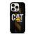 CATERPILLAR TRACTOR LOGO YELLOW METAL TRIPE iPhone 15 Pro Case Cover