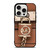 MICHAEL KORS LOGO MK PADLOCK BROWN iPhone 15 Pro Case Cover