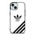 ADIDAS LOGO WHITE CLASSIC STRIPES iPhone 15 Case Cover