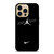 AIR JORDAN NIKE BLACK WHITE iPhone 14 Pro Max Case Cover