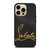 CHRISTIAN LOUBOUTIN LOGO LEATHER iPhone 14 Pro Max Case Cover
