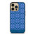 COACH NEW YORK LOGO PATTERN BLUE EMBLEM iPhone 14 Pro Max Case Cover