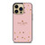 KATE SPADE NEW YORK LOGO PINK GOLDEN POLKADOTS iPhone 14 Pro Max Case Cover