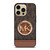 MICHAEL KORS LOGO MK WALLET BROWN iPhone 14 Pro Max Case Cover
