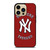 NEW YORK YANKEES BASEBALL LOGO RED iPhone 14 Pro Max Case Cover