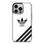 ADIDAS LOGO WHITE CLASSIC STRIPES iPhone 14 Pro Case Cover