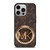 MICHAEL KORS LOGO MK BROWN WALLET iPhone 14 Pro Case Cover