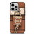 MICHAEL KORS LOGO MK PADLOCK BROWN iPhone 14 Pro Case Cover