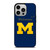 MICHIGAN WOLVERINES LOGO NIKE UNIVERSITY FOOTBALL iPhone 14 Pro Case Cover