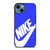 NIKE LOGO BLUE iPhone 14 Case Cover