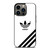 ADIDAS LOGO WHITE CLASSIC STRIPES iPhone 13 Pro Case Cover