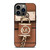 MICHAEL KORS LOGO MK PADLOCK BROWN iPhone 13 Pro Case Cover