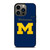 MICHIGAN WOLVERINES LOGO NIKE UNIVERSITY FOOTBALL iPhone 13 Pro Case Cover