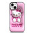 CUTE PINK HELLO KITTY iPhone 13 Mini Case Cover