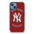 NEW YORK YANKEES BASEBALL LOGO RED iPhone 13 Case Cover
