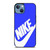 NIKE LOGO BLUE iPhone 13 Case Cover