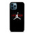 AIR JORDAN NIKE RED BLACK iPhone 12 Pro Max Case Cover