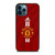 MANCHESTER UNITED FC FOOTBALL LOGO ADIDAS iPhone 12 Pro Max Case Cover