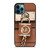 MICHAEL KORS LOGO MK PADLOCK BROWN iPhone 12 Pro Max Case Cover