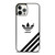 ADIDAS LOGO WHITE CLASSIC STRIPES iPhone 12 Pro Case Cover