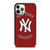 NEW YORK YANKEES BASEBALL LOGO RED iPhone 12 Pro Case Cover
