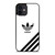 ADIDAS LOGO WHITE CLASSIC STRIPES iPhone 12 Mini Case Cover