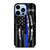 BLUE LINE POLICE WARRIOR iPhone 13 Pro Max Case Cover