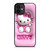 CUTE PINK HELLO KITTY iPhone 12 Mini Case Cover