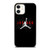 AIR JORDAN NIKE RED BLACK iPhone 12 Case Cover