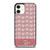 COACH NEW YORK LOGO PINK EMBLEM PATTERN iPhone 12 Case Cover