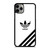 ADIDAS LOGO WHITE CLASSIC STRIPES iPhone 11 Pro Max Case Cover