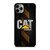 CATERPILLAR TRACTOR LOGO YELLOW METAL TRIPE iPhone 11 Pro Max Case Cover