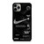 OFF-WHITE NIKE AIR JORDAN BLACK iPhone 11 Pro Max Case Cover