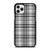 GREY CHECK FABRIC TEXTURES iPhone 11 Pro Case Cover