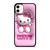 CUTE PINK HELLO KITTY iPhone 11 Case Cover