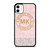 MICHAEL KORS MK LOGO PINK iPhone 11 Case Cover