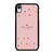 KATE SPADE NEW YORK LOGO PINK GOLDEN POLKADOTS iPhone XR Case Cover