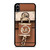 MICHAEL KORS LOGO MK PADLOCK BROWN iPhone XS Max Case Cover