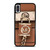 MICHAEL KORS LOGO MK PADLOCK BROWN iPhone X / XS Case Cover