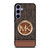 MICHAEL KORS LOGO MK WALLET BROWN Samsung Galaxy S24 Plus Case Cover
