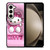 CUTE PINK HELLO KITTY Samsung Galaxy Z Fold 5 Case Cover