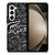 LACOSTE LOGO BLACK AND WHITE Samsung Galaxy Z Fold 5 Case Cover