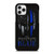 BLUE LINE POLICE WARRIOR SKULL iPhone 11 Pro Case Cover
