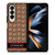 COACH NEW YORK BROWNLOGO PATTERN Samsung Galaxy Z Fold 4 Case Cover
