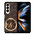 MICHAEL KORS LOGO MK BROWN WALLET Samsung Galaxy Z Fold 4 Case Cover