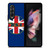 BSA MOTORCYCLE LOGO 1919 UNION JACK Samsung Galaxy Z Fold 3 Case Cover